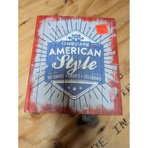 Country Living American Style Book Unisex OS Red Good Americana Decor Hardcover